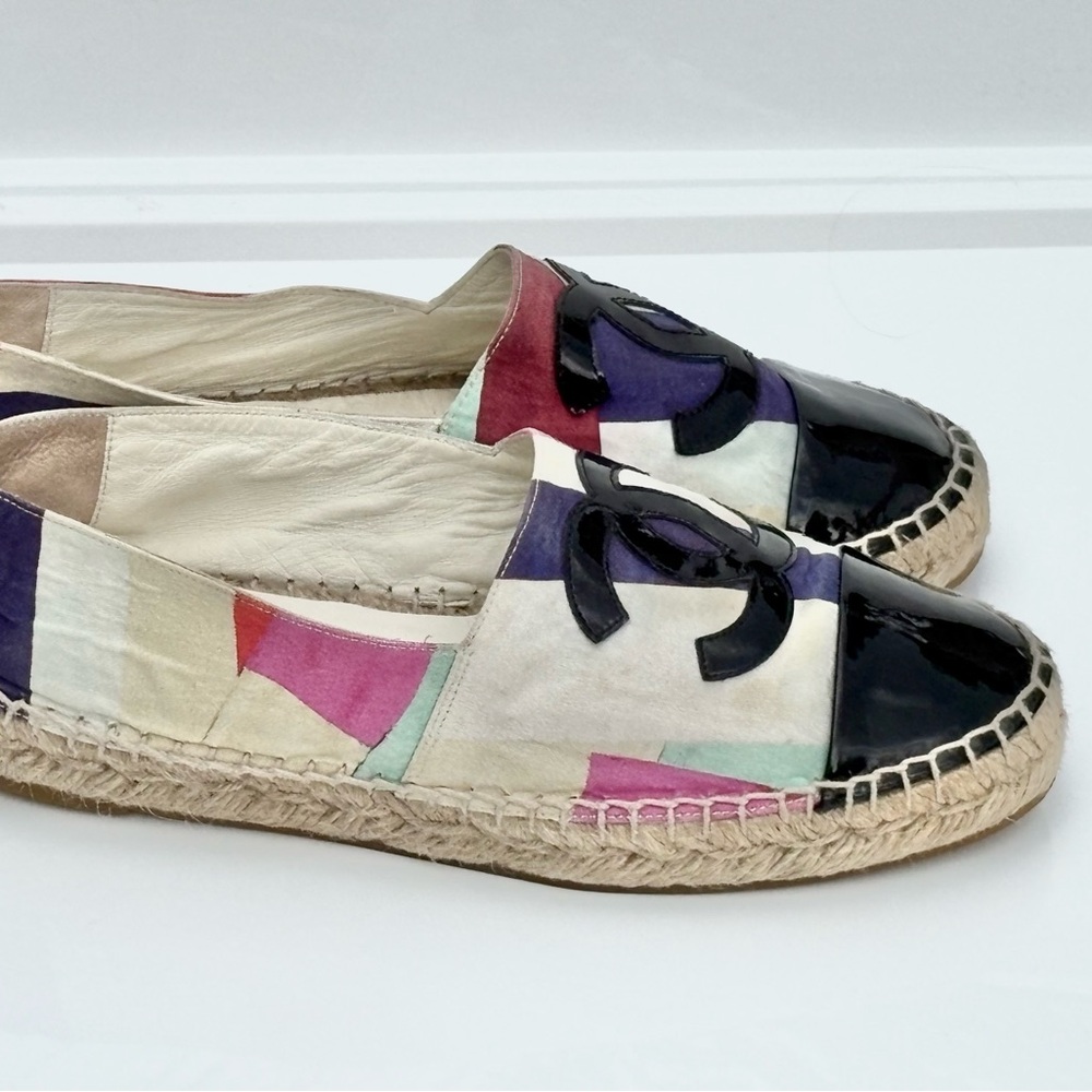 Chanel Colorful Patchwork Espadrilles - image 3